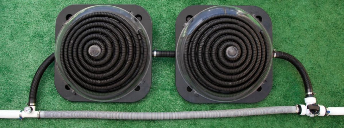 Aquaforte solar heater zwembad verwarming - 60 x 60 x 28 cm - voor zwembad van 6 tot 8000 liter