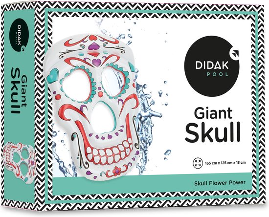 Didak Pool Luchtmatras Mega Doodshoofd - Luchtbed - 165x125x13 cm