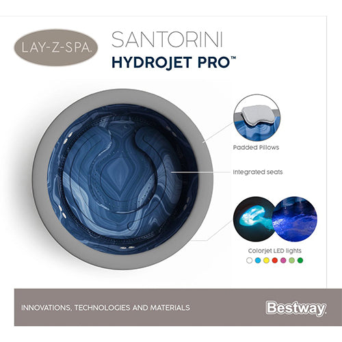 Lay-Z spa Santorini Hydrojet 216x80 cm - Bestway