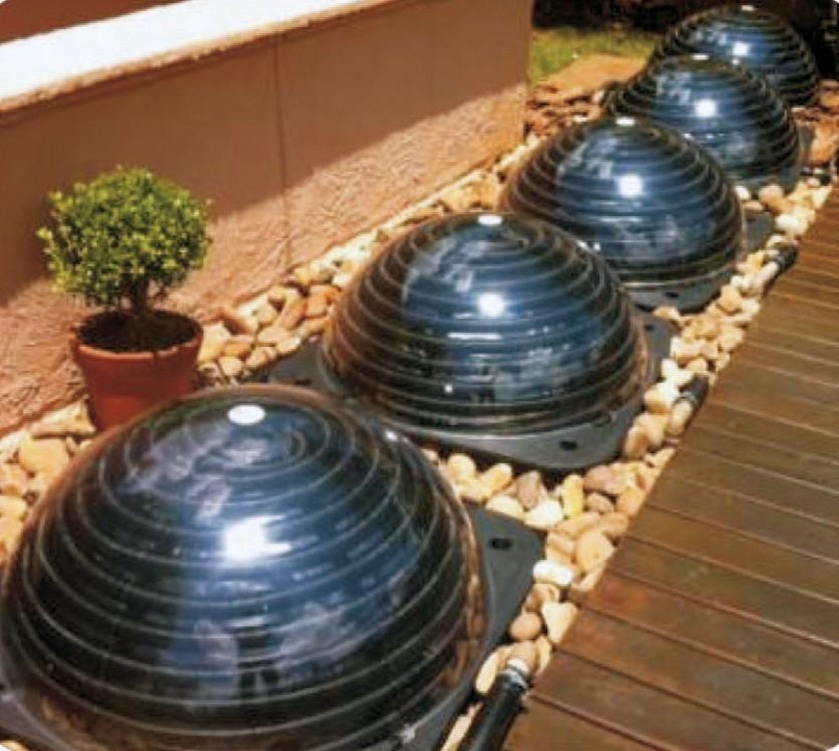 Aquaforte solar heater zwembad verwarming - 60 x 60 x 28 cm - voor zwembad van 6 tot 8000 liter