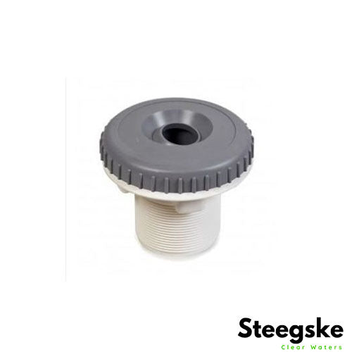 Inspuiter met schroefdraad 2" antraciet 7 cm