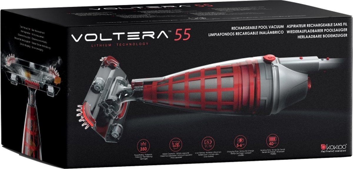 Voltera 55 herlaadbare zwembadstofzuiger.