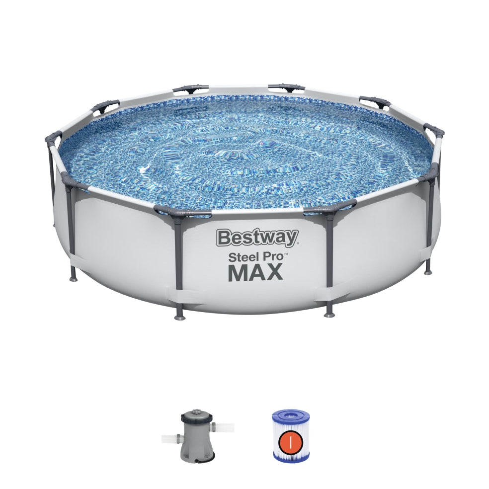 Bestway zwembad steel pro max set rond 305 x 76 cm met filter