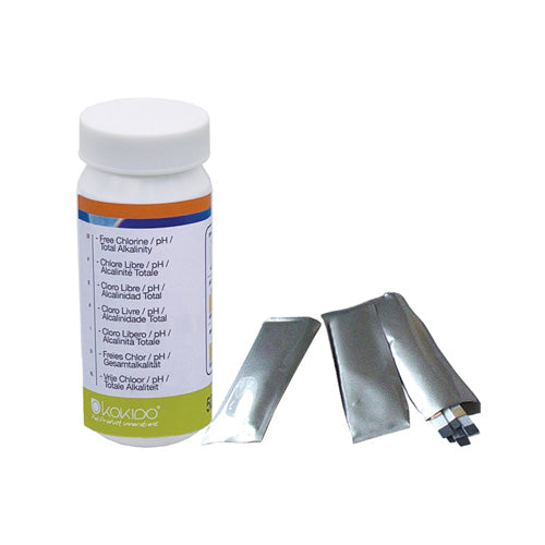 Kokido 3 in 1 Test Strips - chloor - pH - alkaliniteit