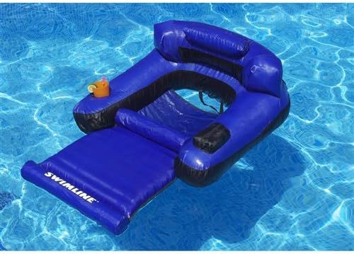 Kokido deluxe ligstoel blauw
