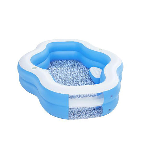 Bestway familiebad plusvorm splashview 270 x 198 x 51 cm met kijkvenster