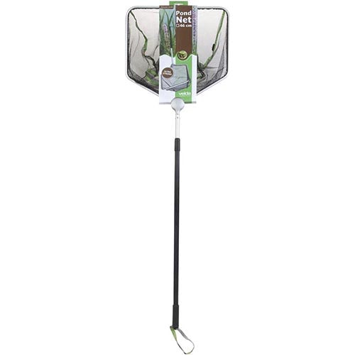 Velda Schepnet Met Telescopische Steel Vierkant 46 Cm Zwart