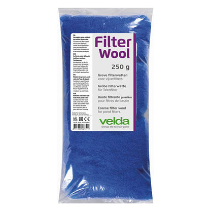 Velda Velda Pond Filter Wool Blue - Filterwatten Blauw - Verkrijgbaar in 100, 250 en 500 gram