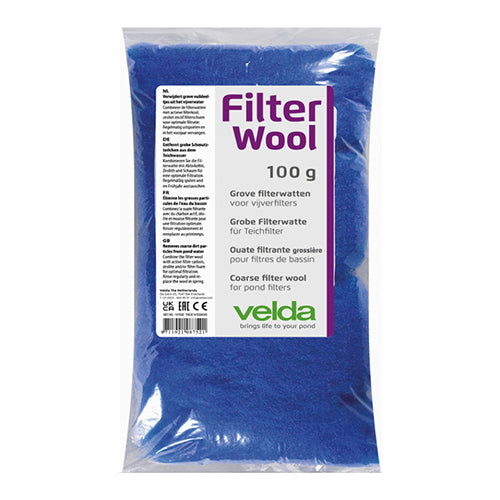 Velda Velda Pond Filter Wool Blue - Filterwatten Blauw - Verkrijgbaar in 100, 250 en 500 gram