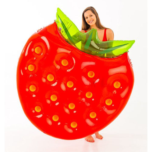 Luchtmatras grote aardbei 143 x 140x 25 cm