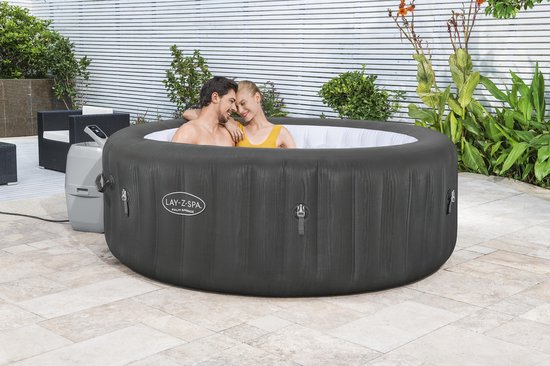 Lay-Z-Spa® Palm Springs AirJet™ grijs opblaasbare spa voor 4-6 Personen
