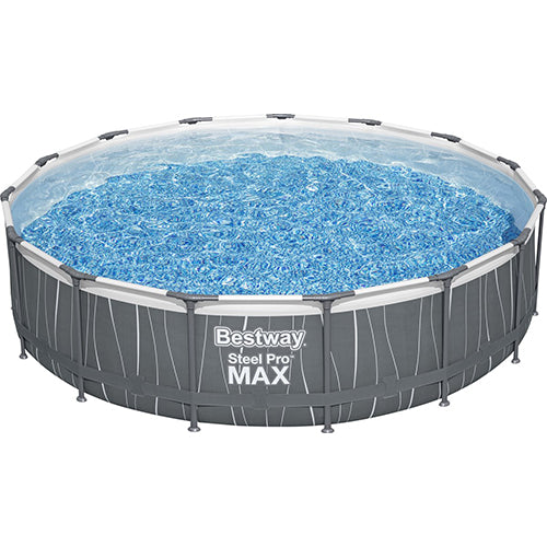 Bestway frame zwembad steel pro max set rond 457 cm met ledverlichting
