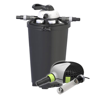 Velda Clear Control 75 Set Voor Vijvers tot 30000 liter - Drukfilter met UV-C Unit 36 W + Green Line 12500 pomp + slang