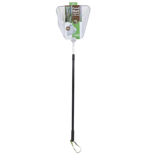 Velda Vijver Net Daphnia - Schepnet Wit Fijn Vierkant 35 cm met Telescopische steel 180 cm