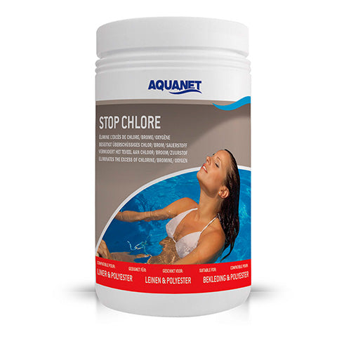 Aquanet chloor stop verwijdert snel teveel aan chloor