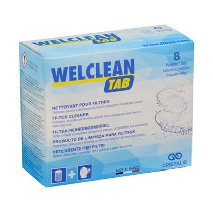 Welclean Filterreiniger – 8 Tabletten voor Zand- en Patroonfilters