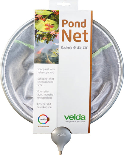 Vijver schepnet wit fijn rond 35 cm