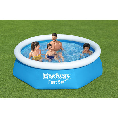 Bestway zwembad fast set set rond 244 x 61 cm met filterpomp