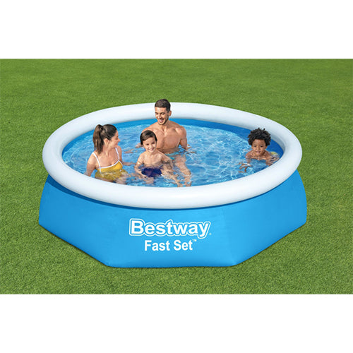 Bestway zwembad fast set set rond 244 x 61 cm met filterpomp