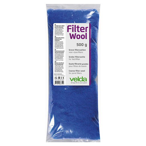 Velda Velda Pond Filter Wool Blue - Filterwatten Blauw - Verkrijgbaar in 100, 250 en 500 gram