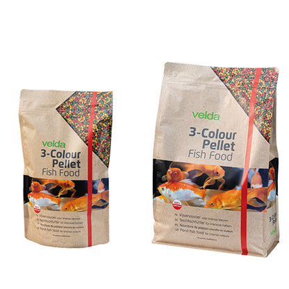 Velda 3-Colour Pellet Food - Visvoer geschikt voor alle vijvervissen - Verkrijgbaar in 1 - 3 - 5 liter