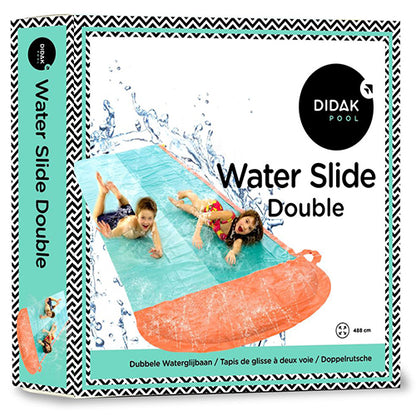 Didak dubbele waterglijbaan 488 x 130 cm