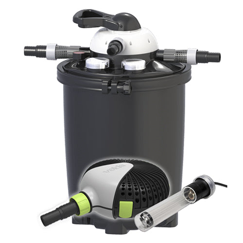 Velda Clear Control 50 Set Voor Vijvers tot 20000 liter - Drukfilter met UV-C Unit 18 W + Green Line 8000 pomp + slang