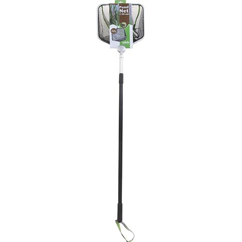 Velda Schepnet Met Telescopische Steel Vierkant 35 Cm Zwart