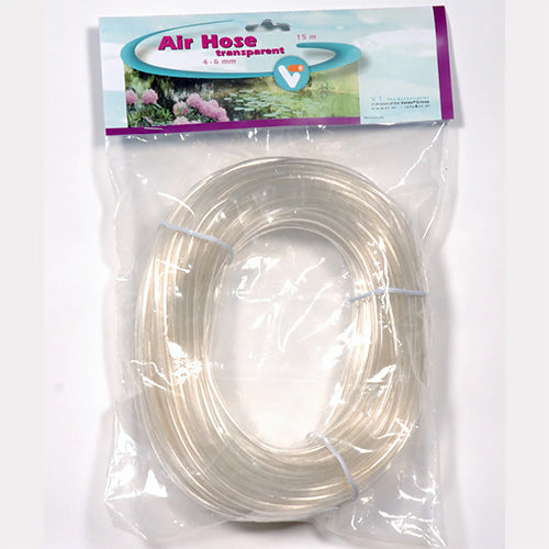 Velda Air Hose - Luchtslang in Transparant of Zwart - Verkrijgbaar in verschillende maten
