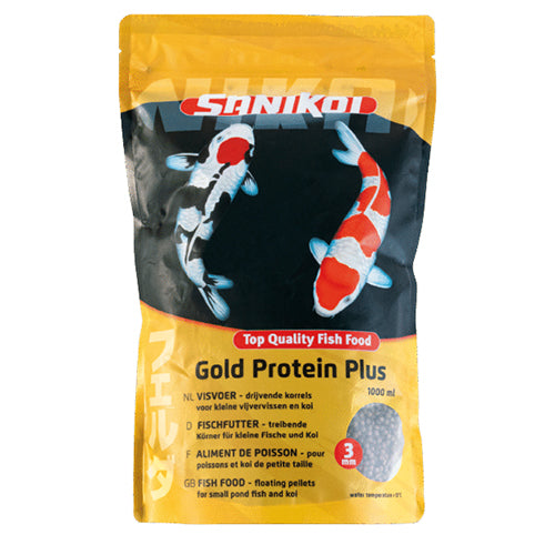 Velda SaniKoi Gold Protein Plus - Visvoer voor de Groei van koi en karperachtigen - Verkrijgbaar in 3 mm en 6 mm en 1 - 3 liter