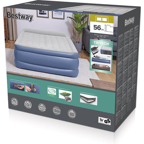 Bestway Tritech Queen 2-persoons luchtbed 203 x 152 x 56 cm