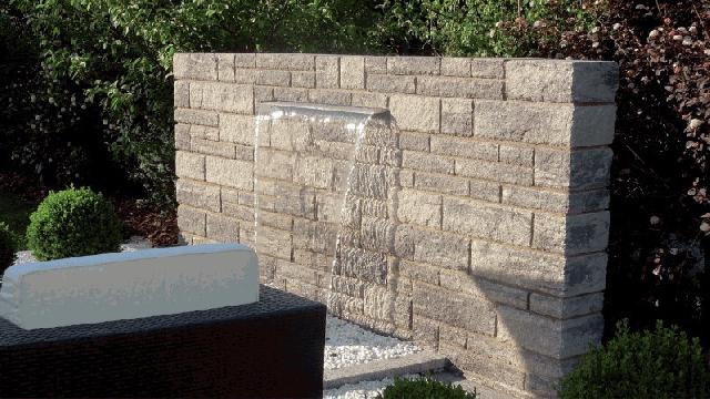 Heissner waterval element roestvrij staal RVS met LED verlichting - 60 cm