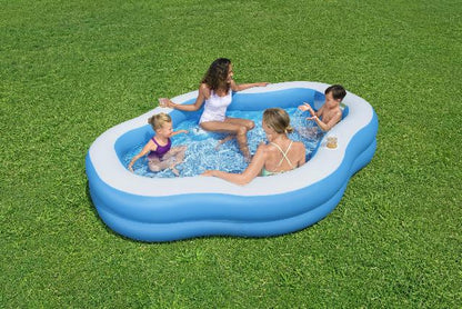 Bestway familiebad plusvorm splashview 270 x 198 x 51 cm met kijkvenster