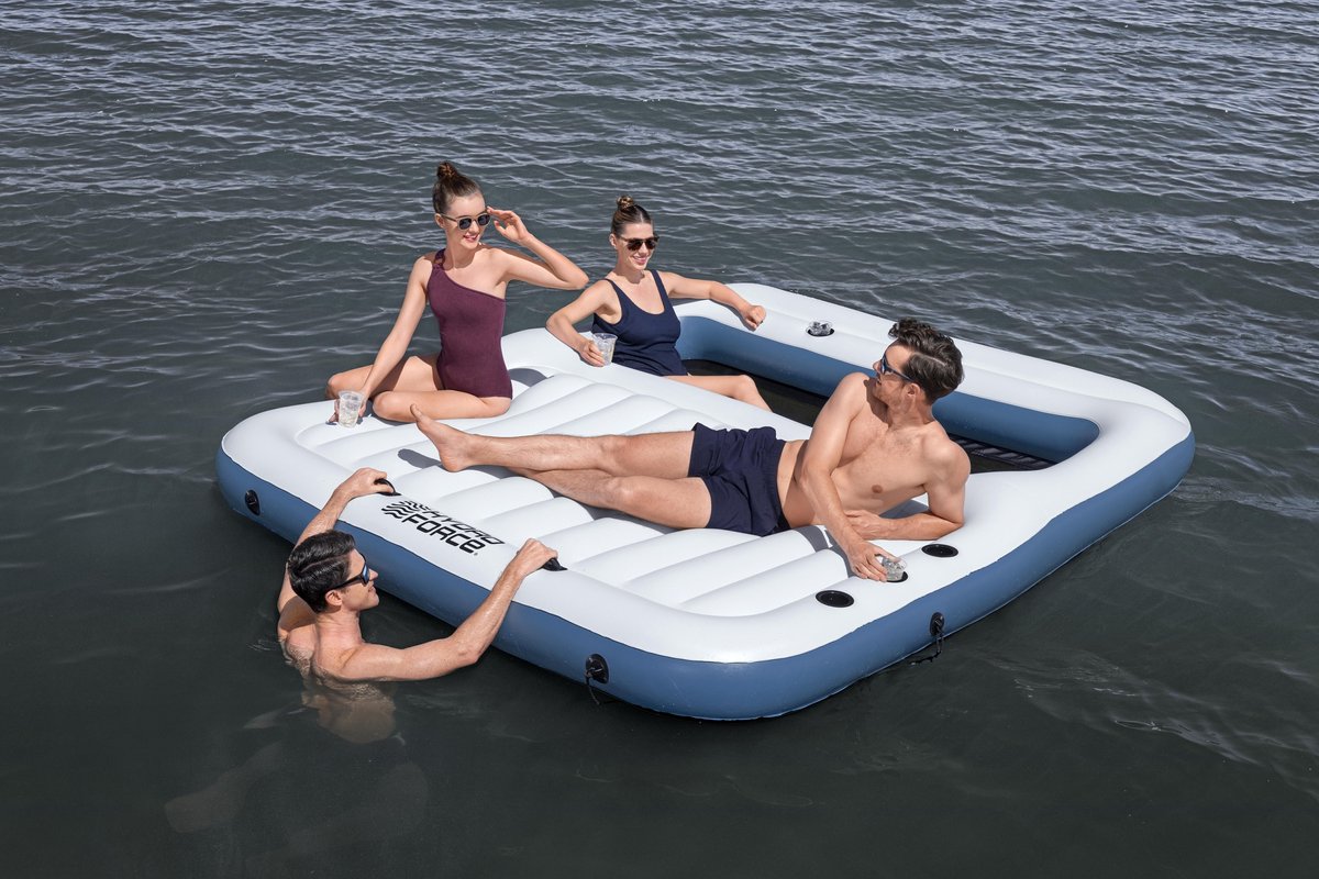 Hydro Force® Bloc Party™ Opblaasbaar Eiland voor 8 personen