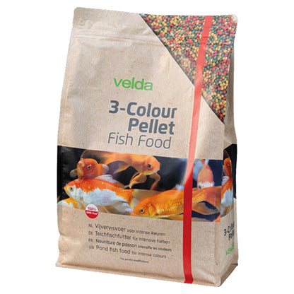 Velda 3-Colour Pellet Food - Visvoer geschikt voor alle vijvervissen - Verkrijgbaar in 1 - 3 - 5 liter