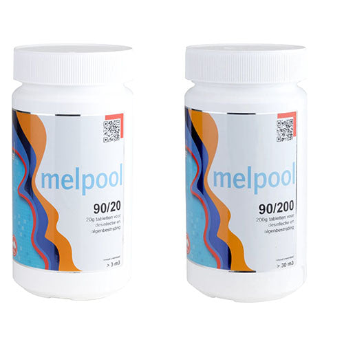 Melpool chloortabletten 20 (klein) - 200 gr (groot) - 1 - 5 kg