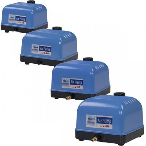 Aquaforte luchtpomp V-serie 10 - 20 - 30 - 60 liter